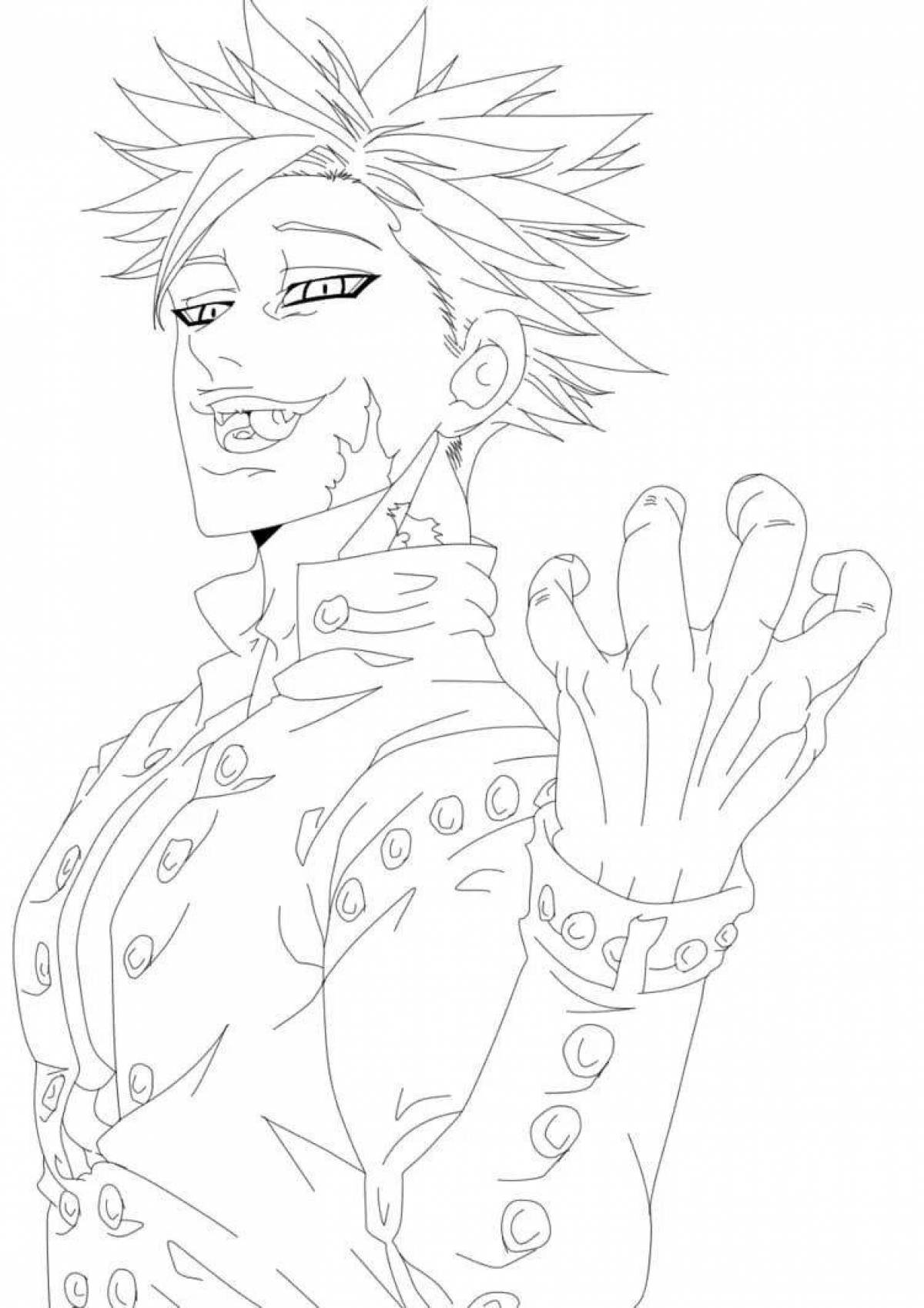 Shinning coloring page 7 deadly sins
