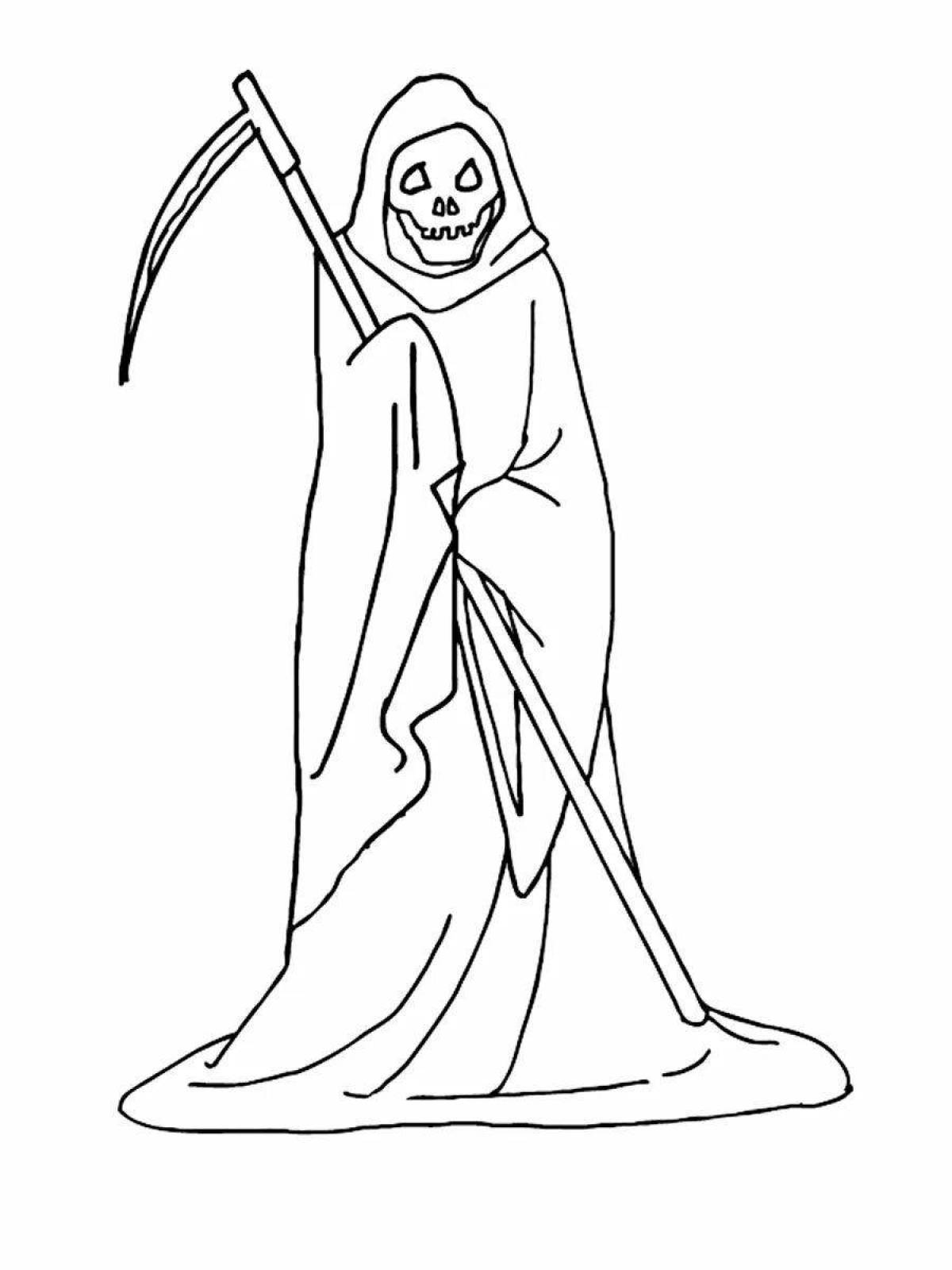 Grim Reaper cool coloring