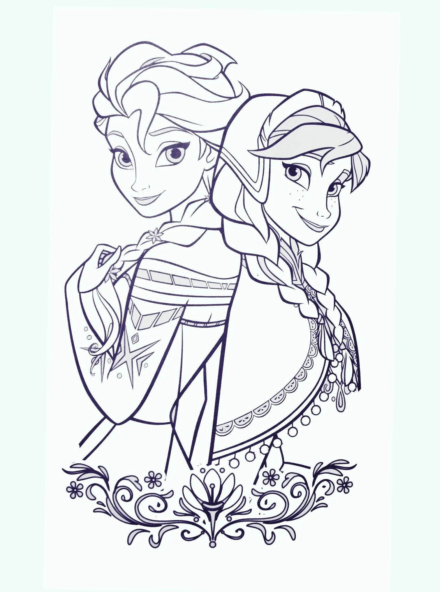 Majestic frozen heart coloring book