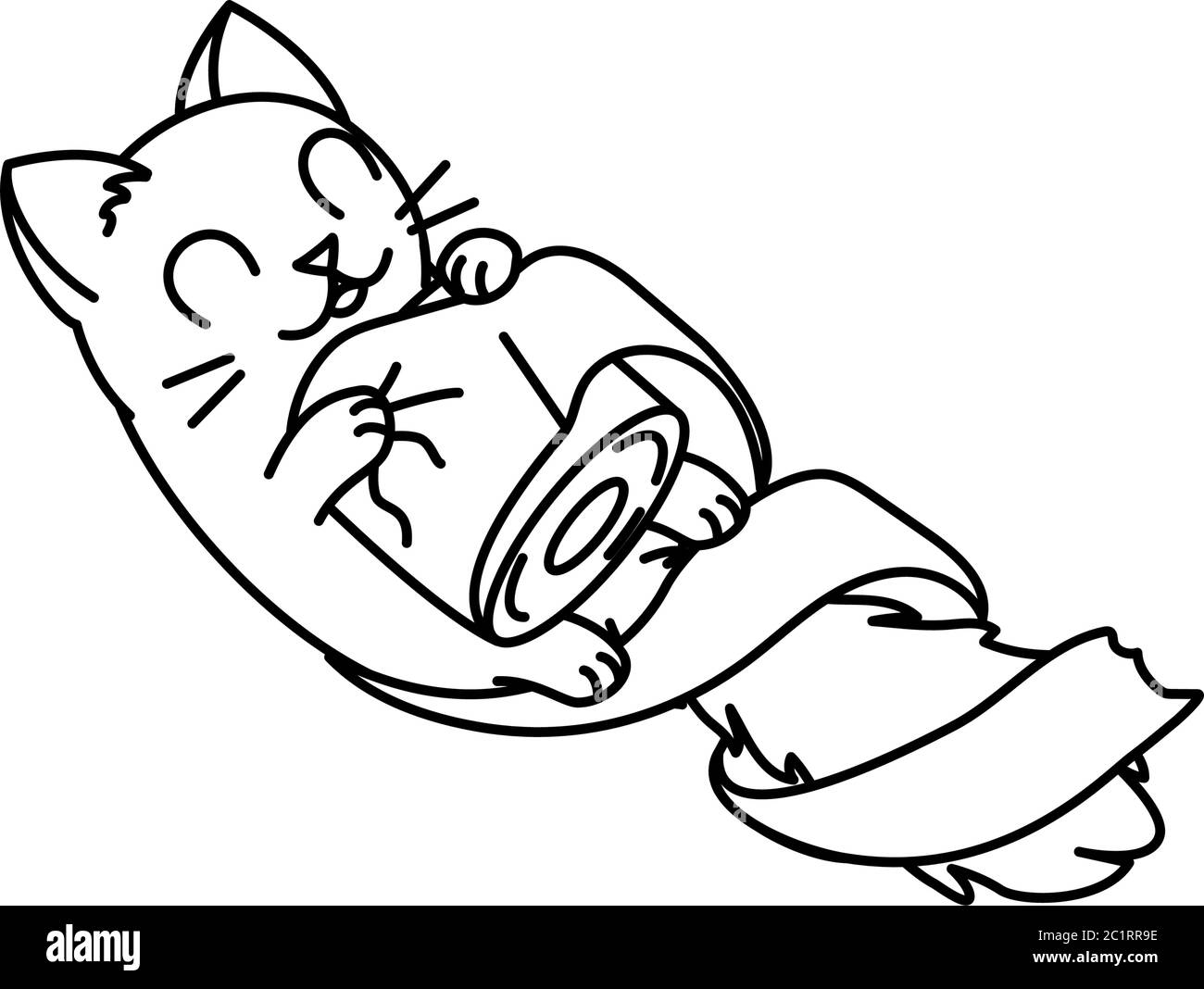 Photo Coloring toy loaf cheeky cat