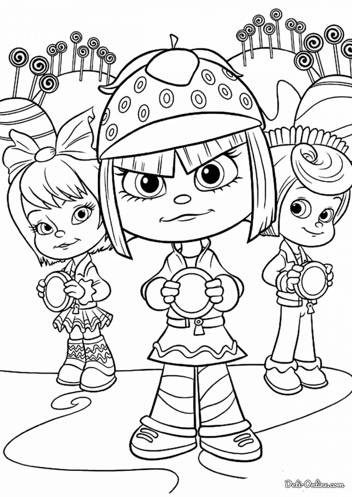 Раскраска luscious vanilla cupcake