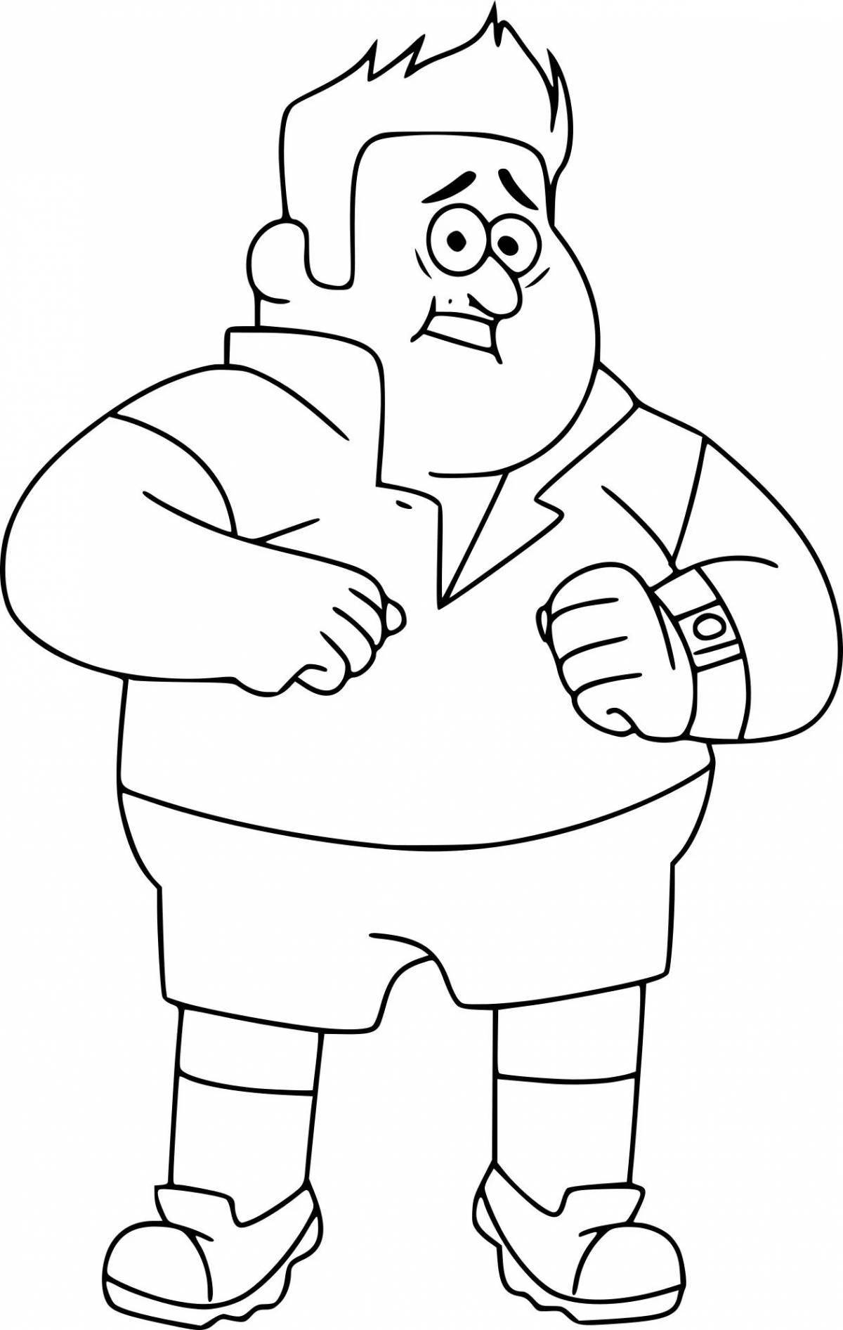 Vibrant gravity falls sauce coloring page