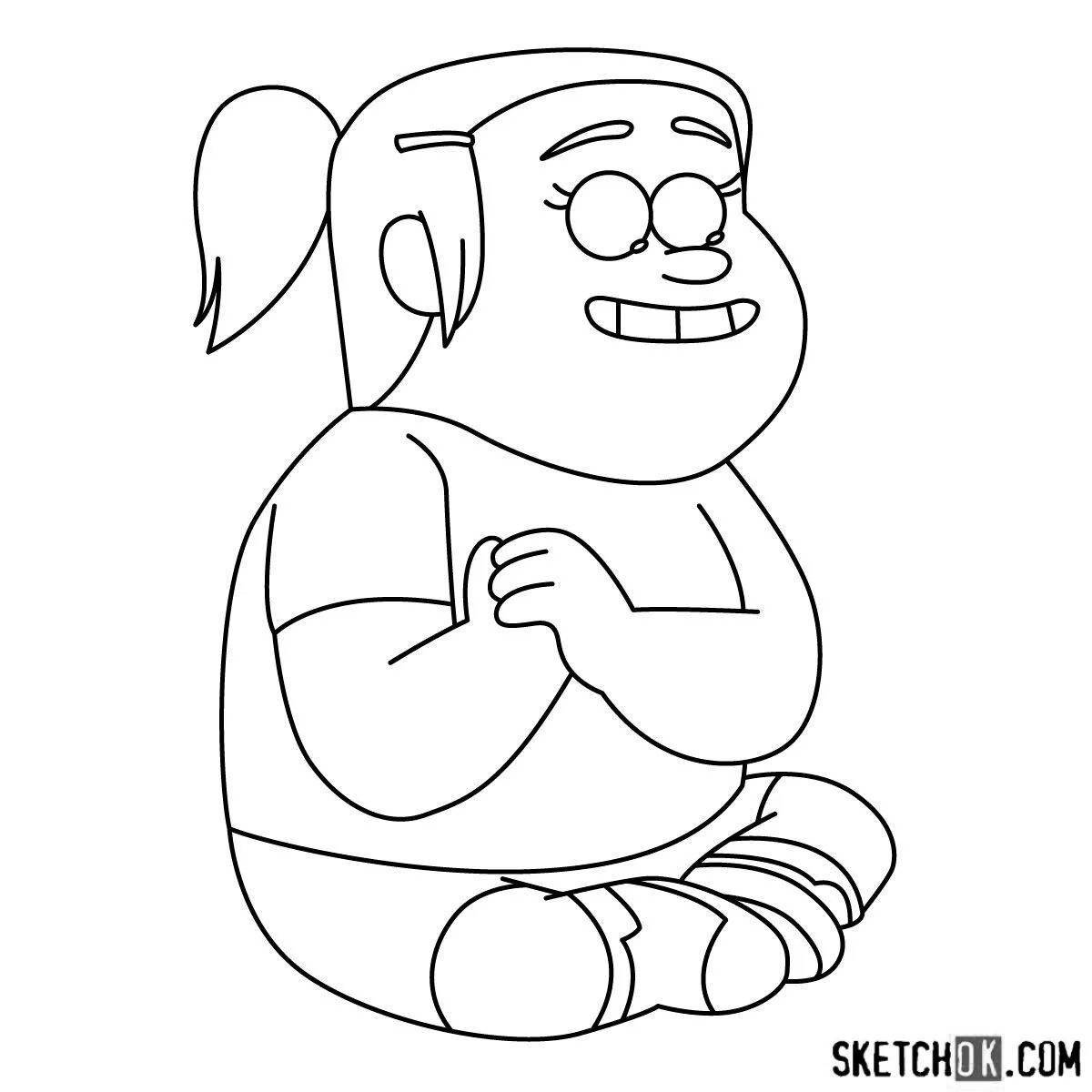 Gravity falls soo fun coloring page