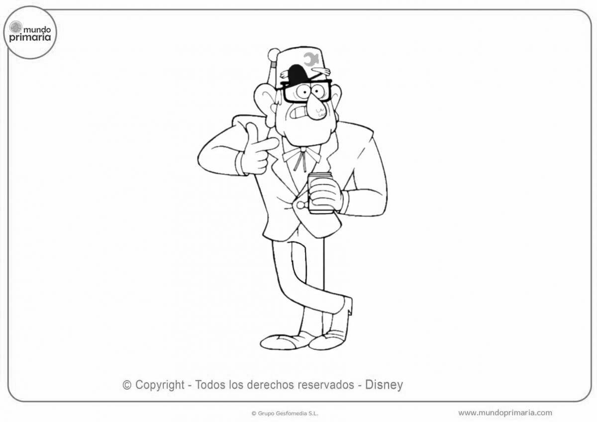 Charming gravity falls sous coloring book