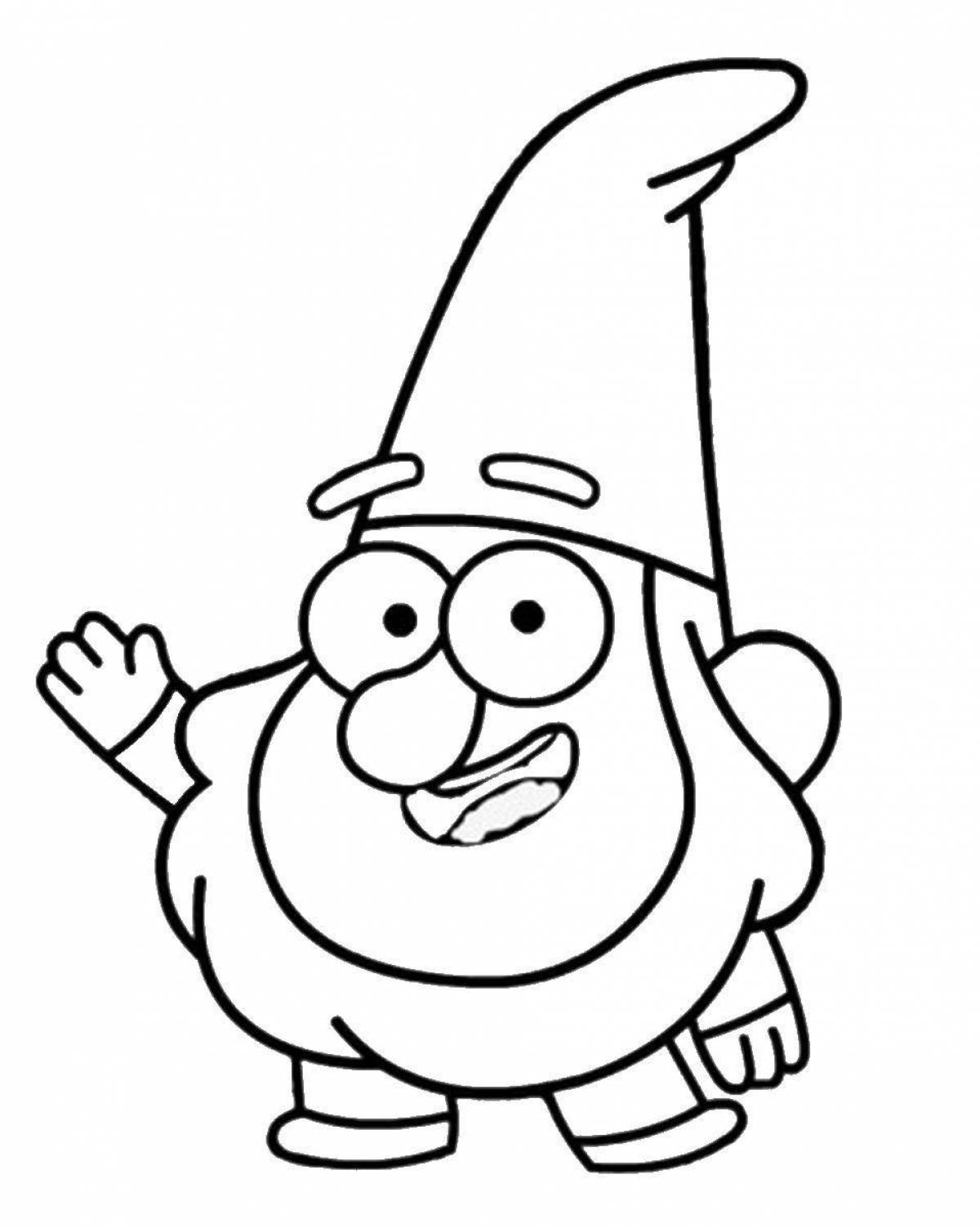 Charming gravity falls sous coloring page