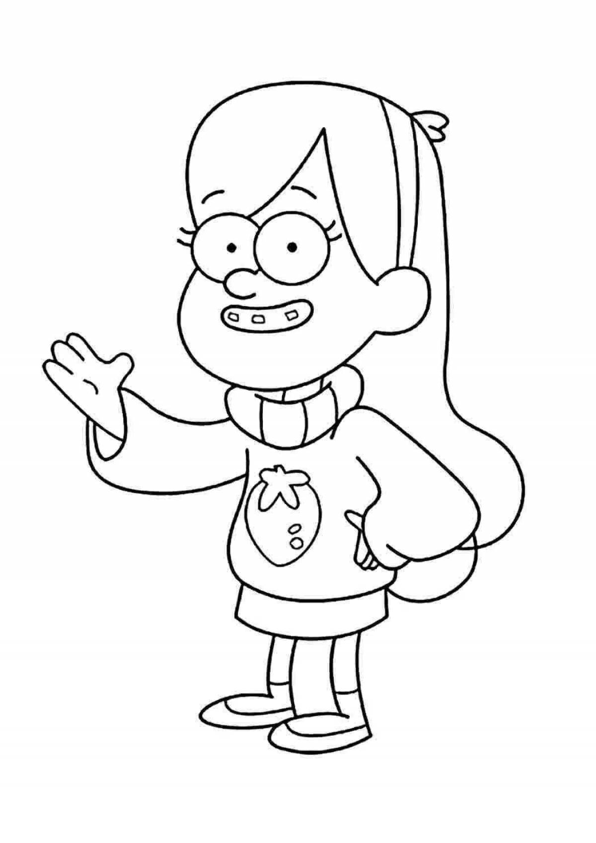 Wonderful gravity falls soo coloring page