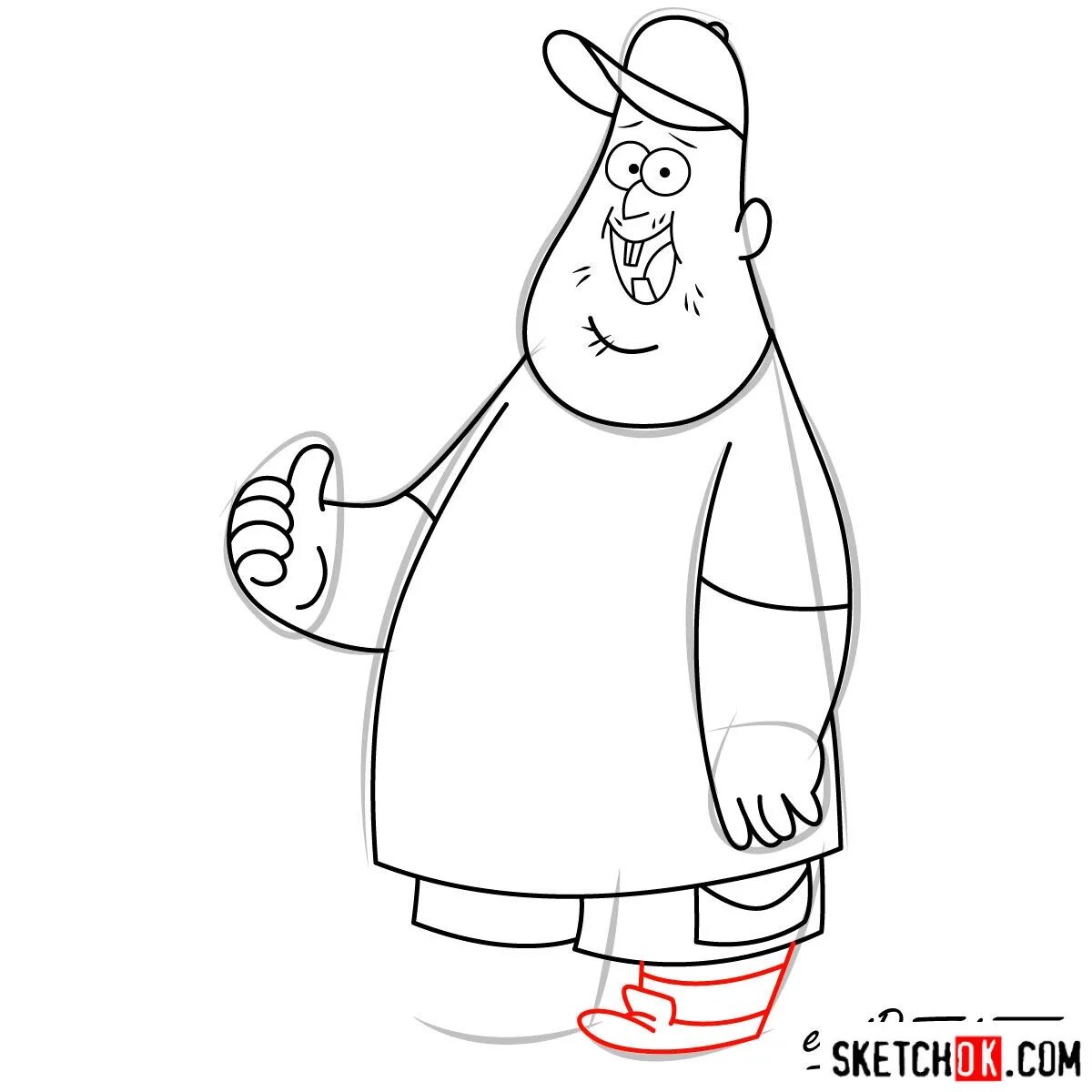 Gravity falls sous coloring page