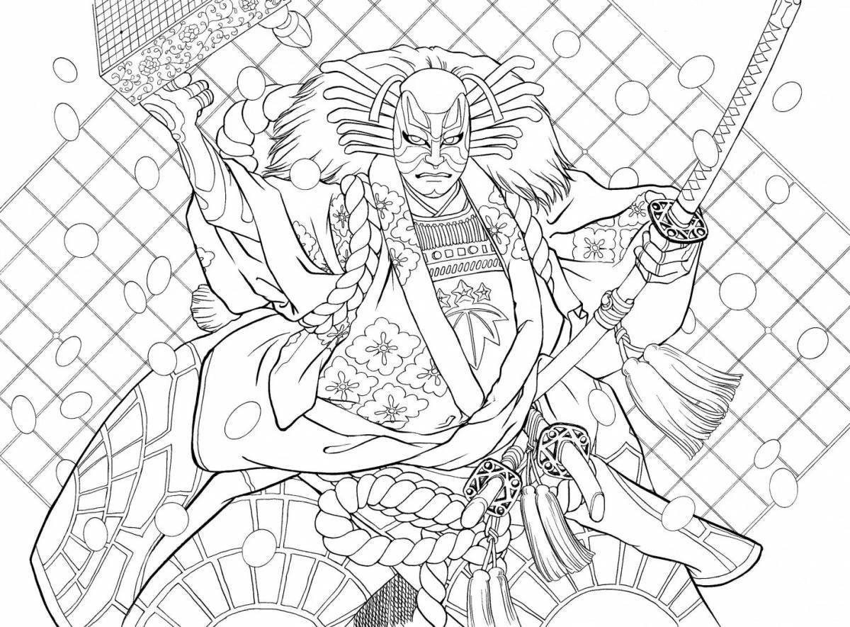 An amazing ancient japan coloring book