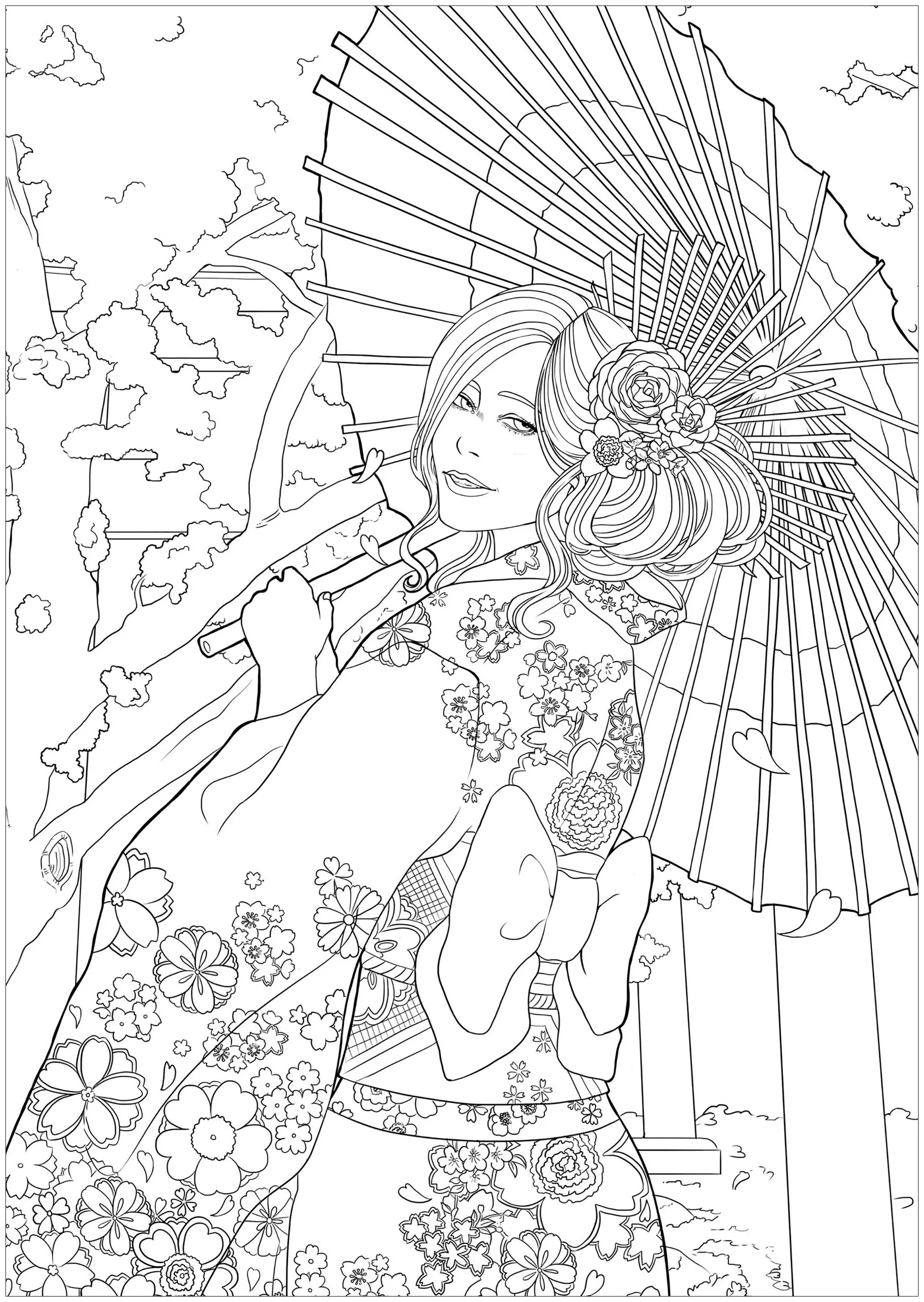 Royal coloring of ancient japan