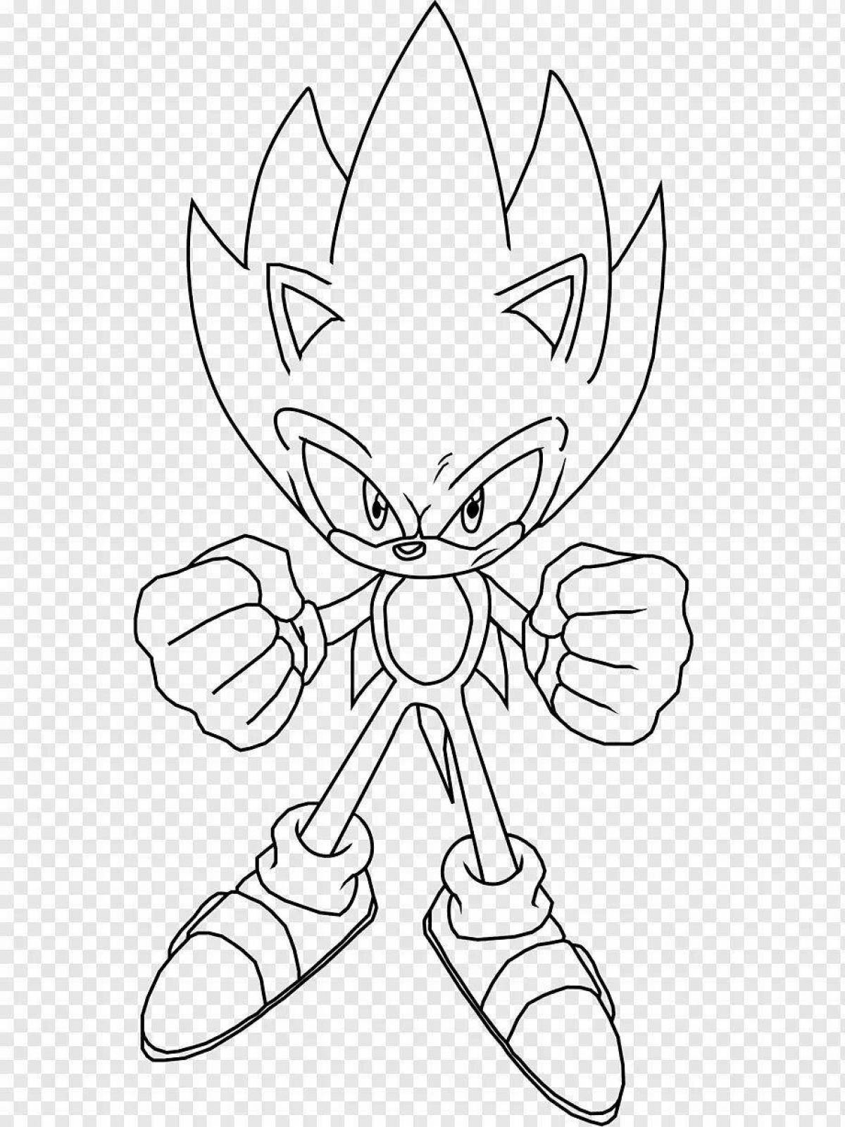 Great coloring dark super sonic