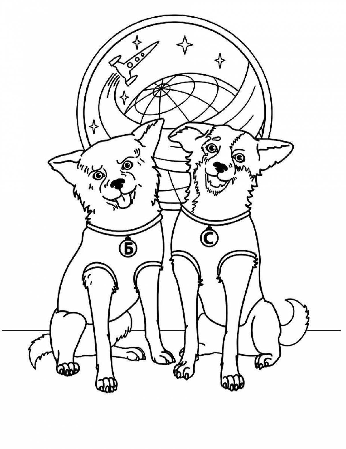 Fabulous coloring pages animals in orbit