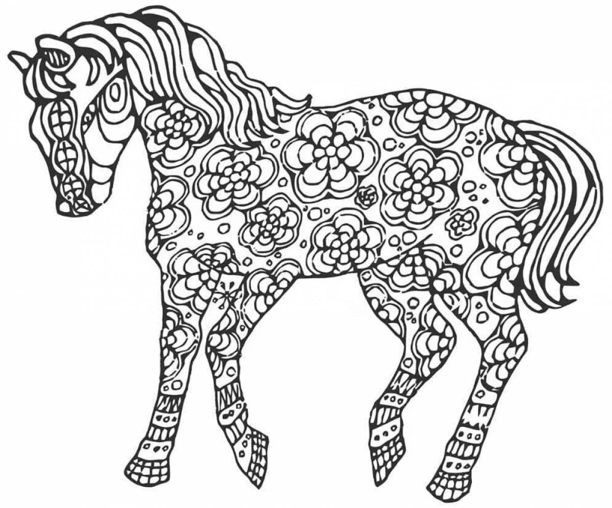 Coloring page fluffy 10 year old animals