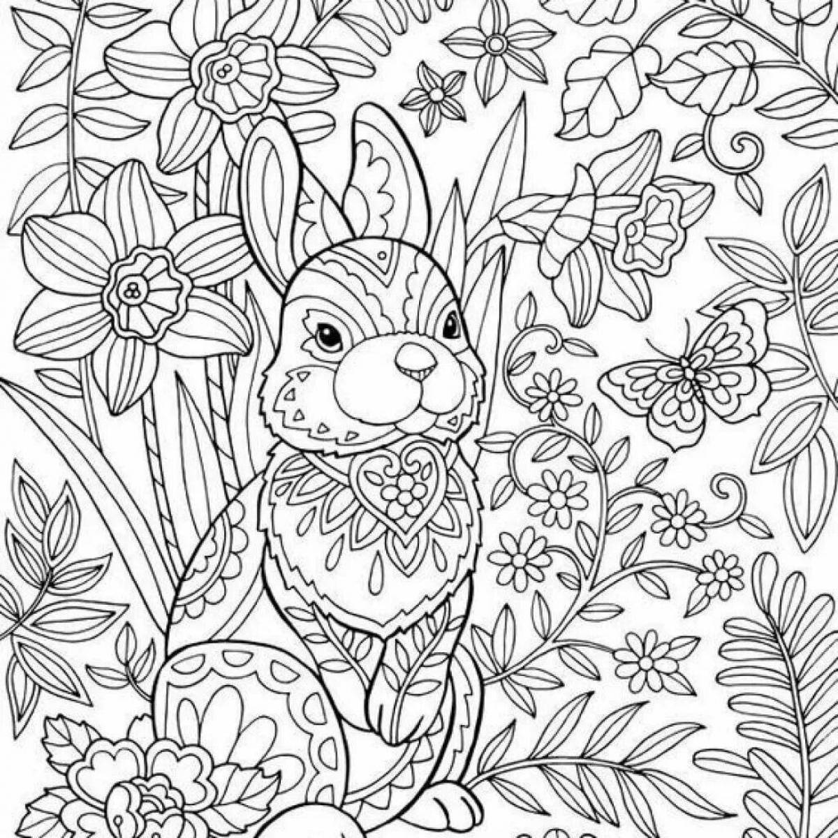 Colorable 10 year old animals coloring book