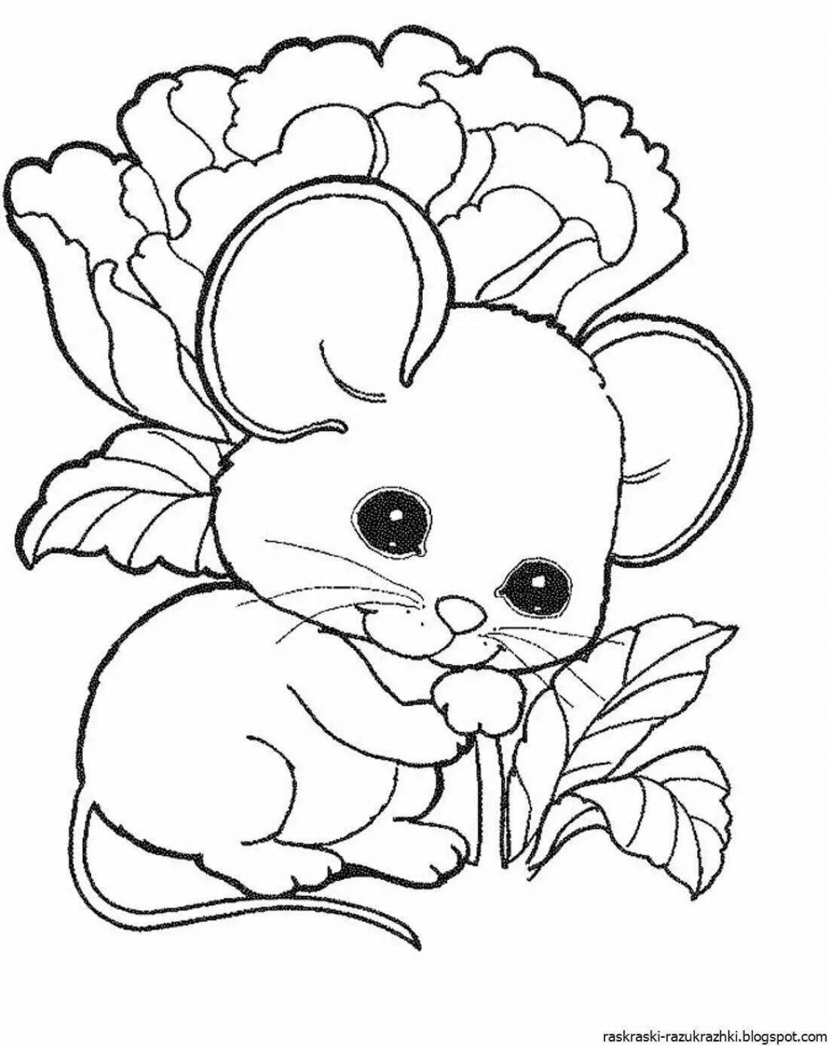 Glitter 10 year old animal coloring book