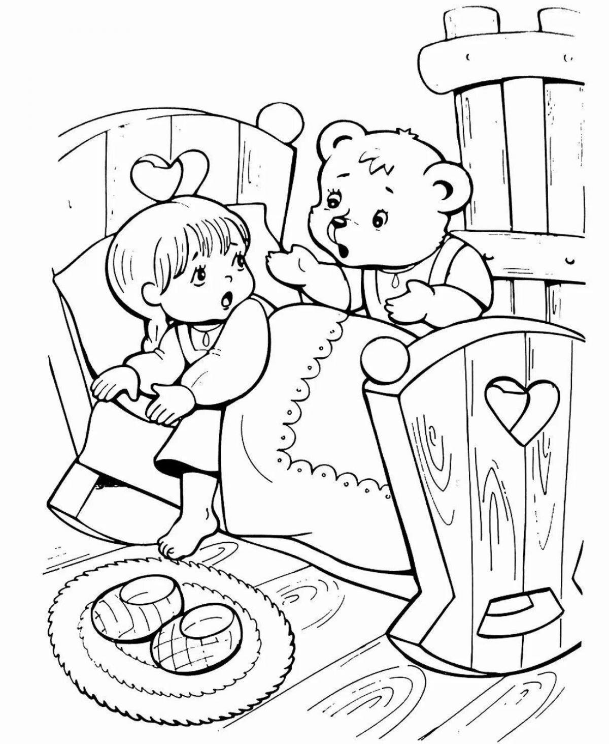 Fun coloring book that bear loves