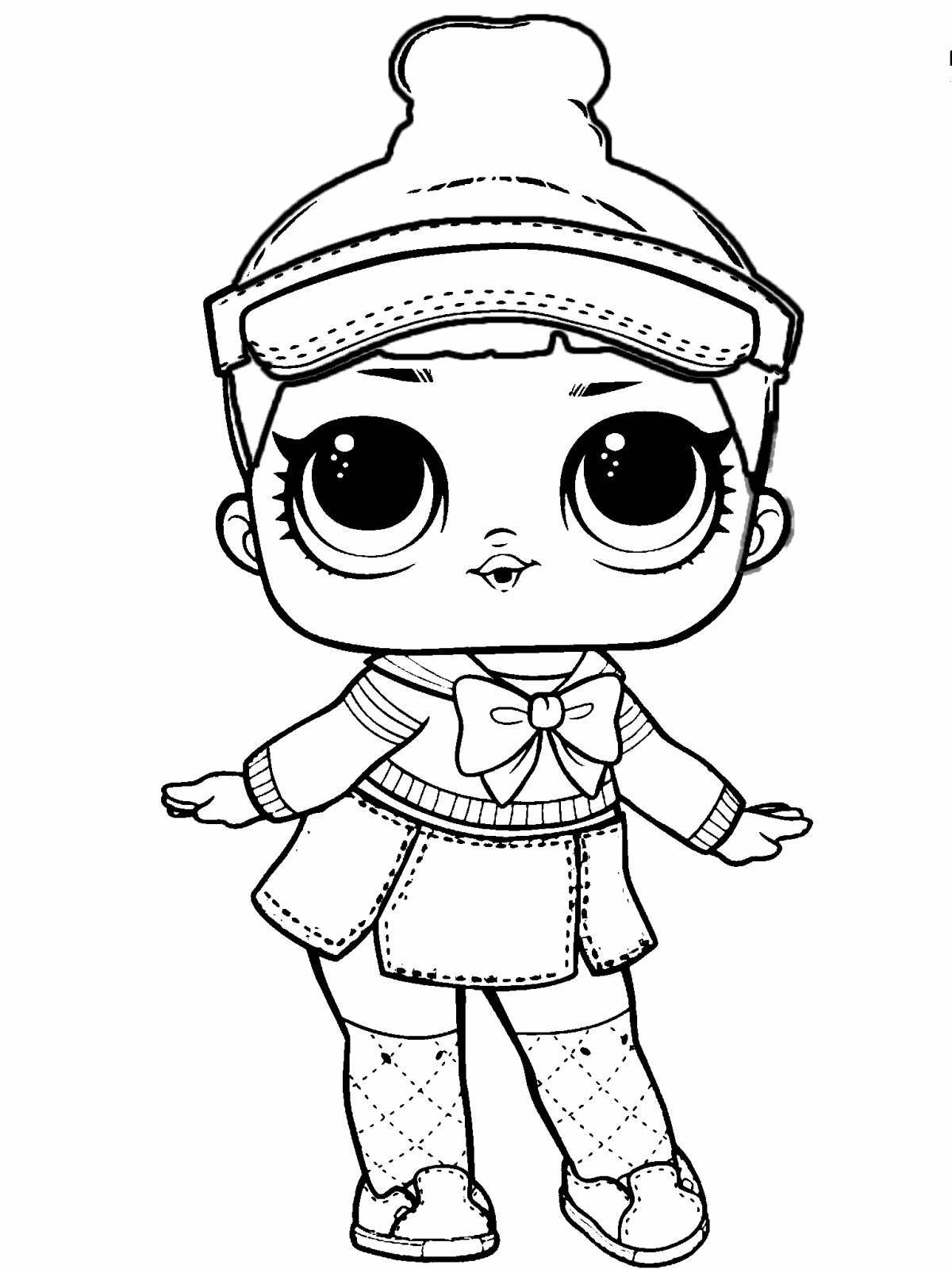 Adorable lol doll coloring book