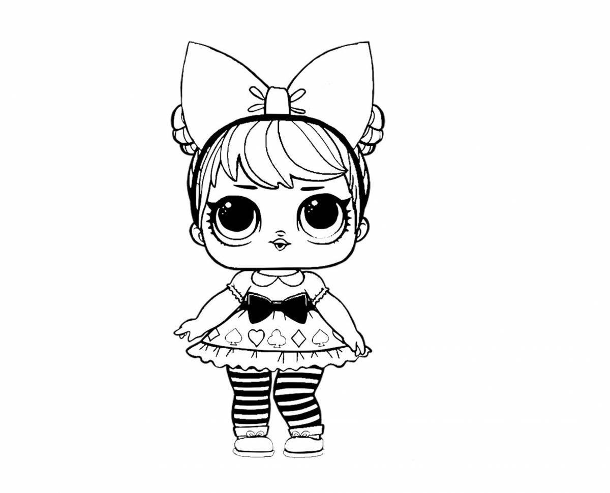 Coloring cute lol doll