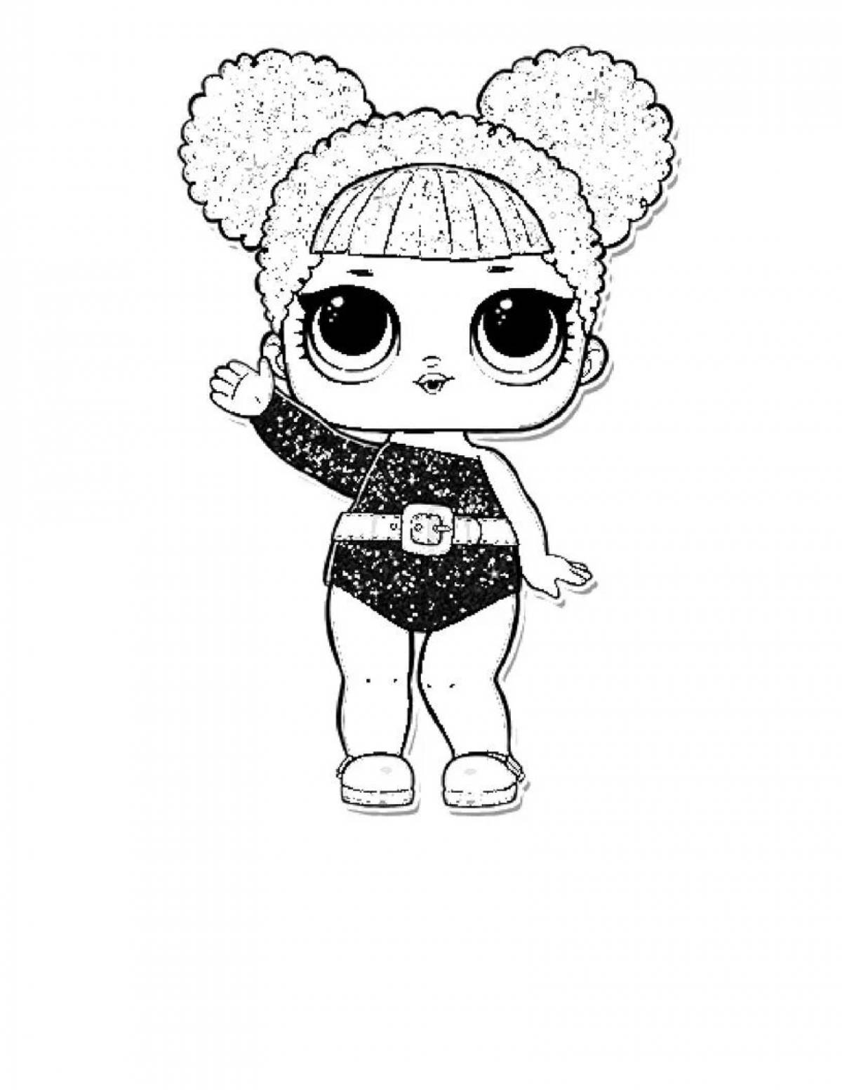 Fancy lol doll coloring book