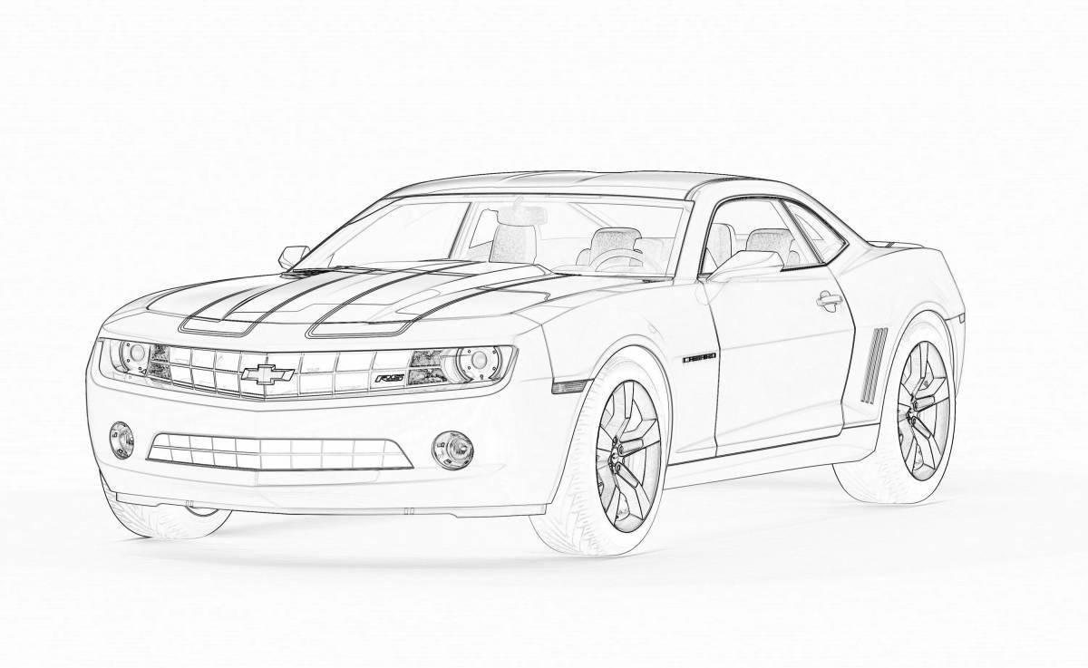 Как нарисовать camaro chevrolet camaro