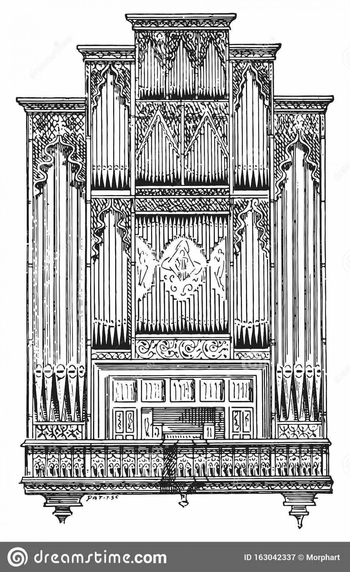 Орган рисунок музыкальный