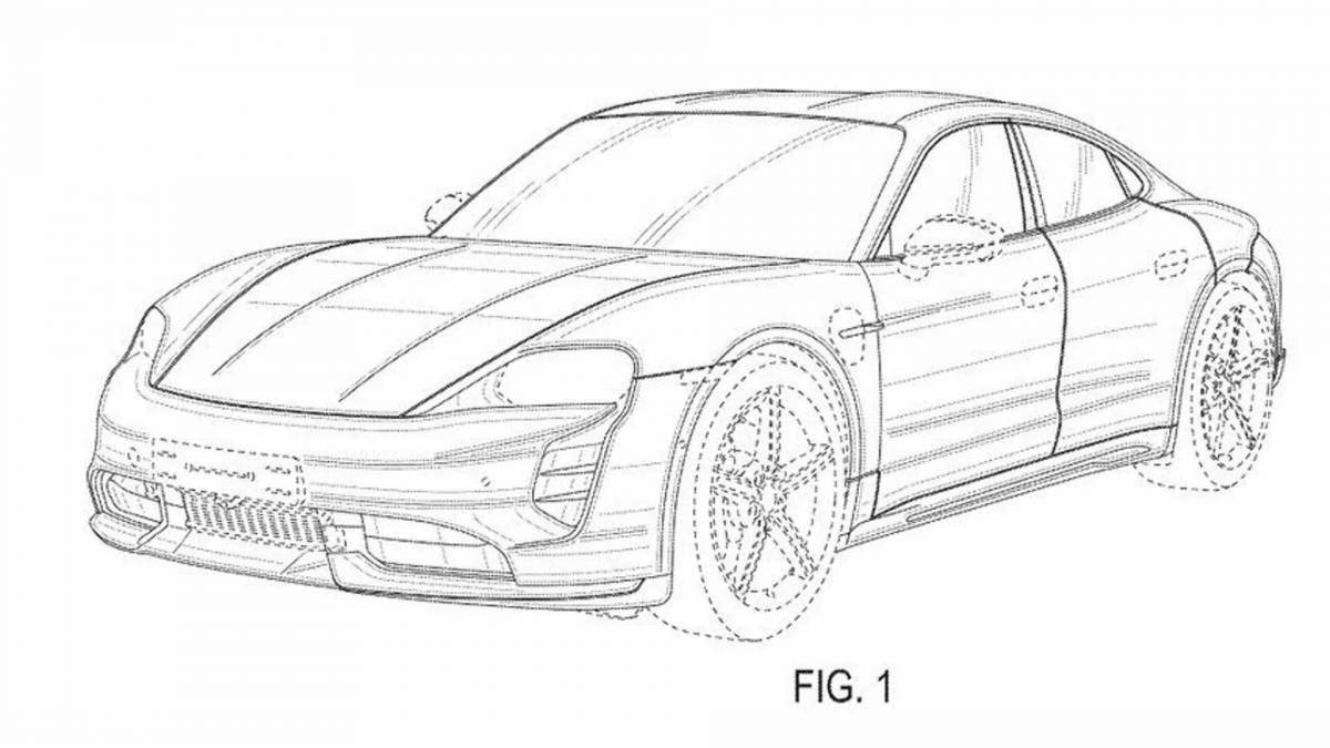 Impressive porsche coloring book for boys