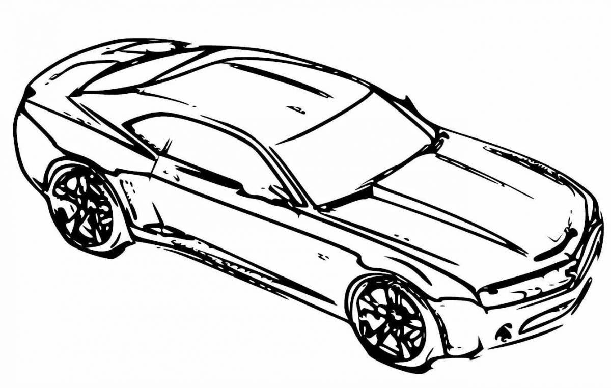 Deep hued porsche coloring book for boys