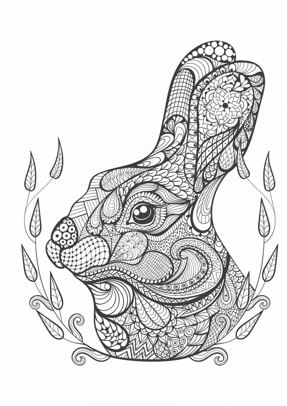 Adorable anti-stress comprehensive animal coloring book