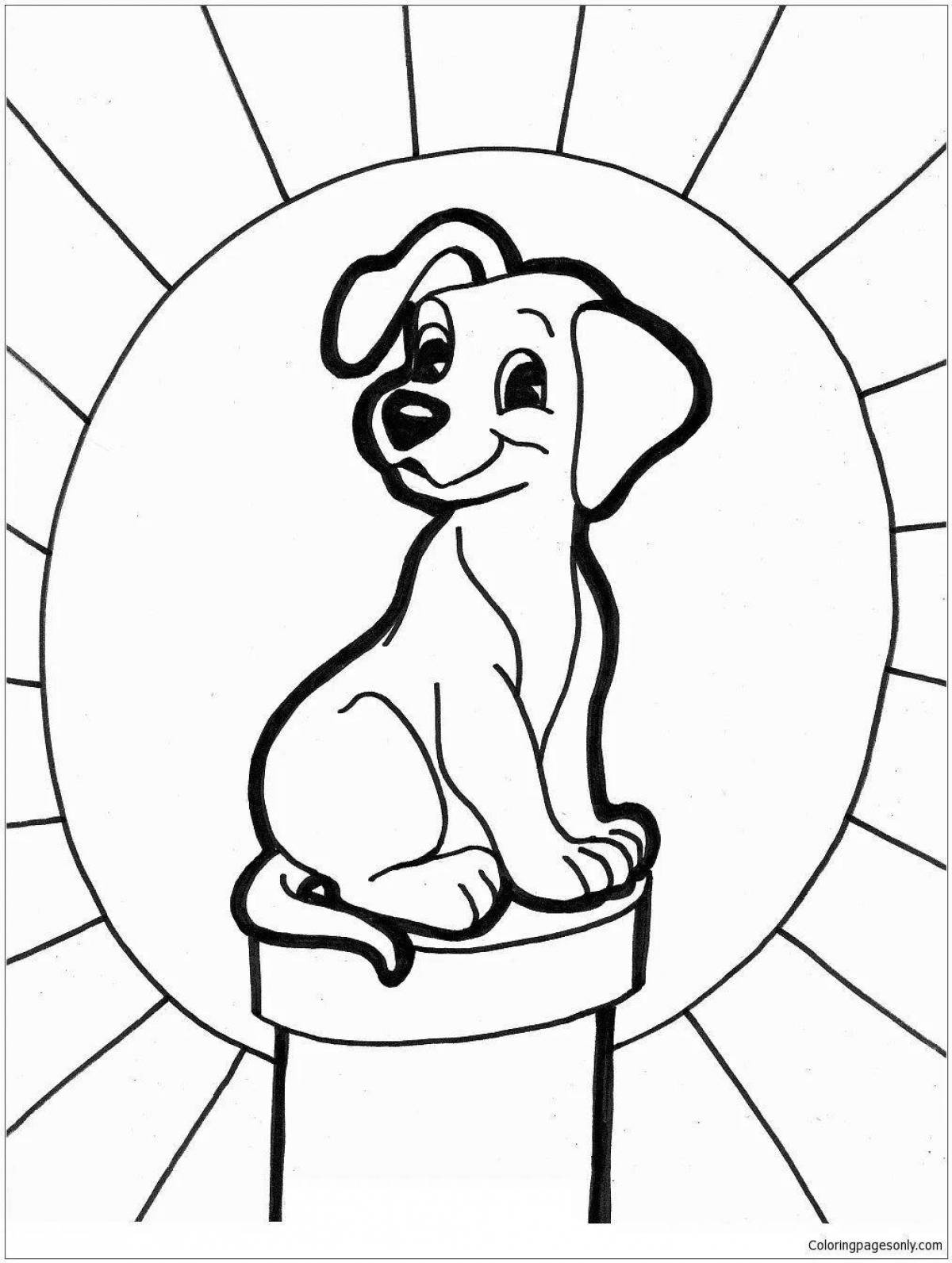 Coloring page wonderful dog house