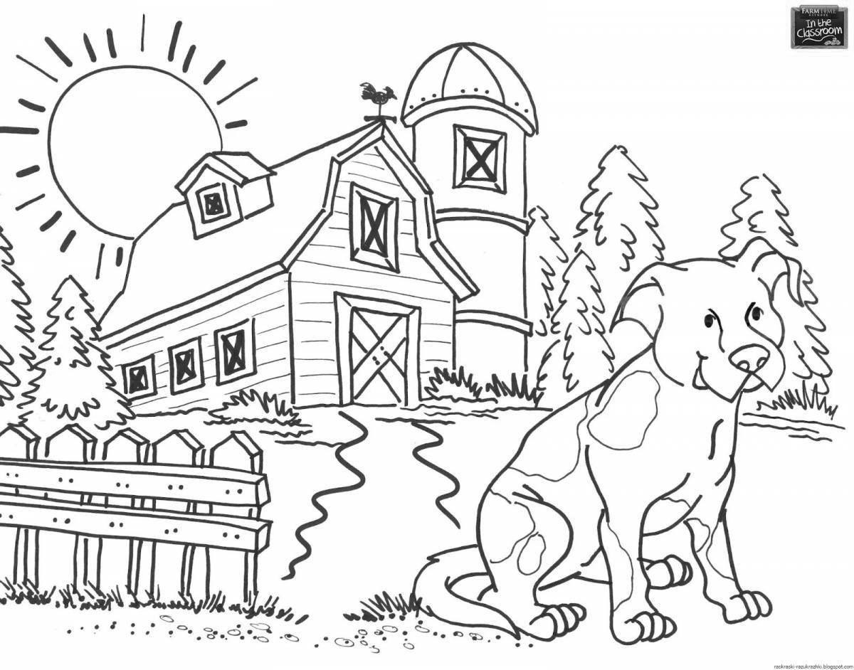 Coloring book bold doghouse