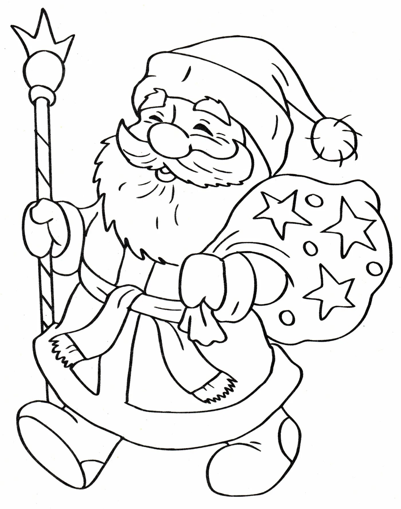 Santa claus funny coloring book