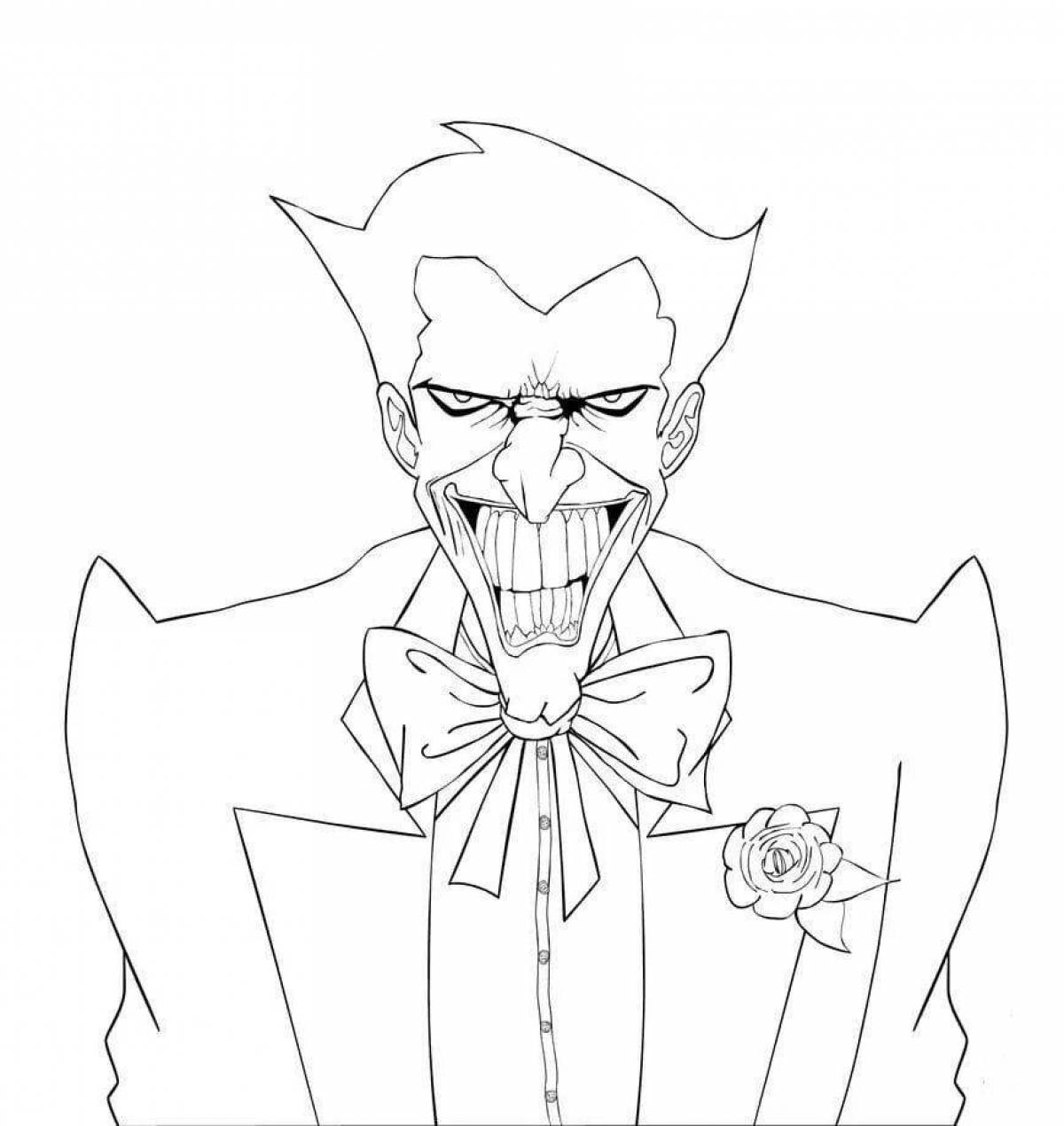 Coloring page dazzling batman and the joker