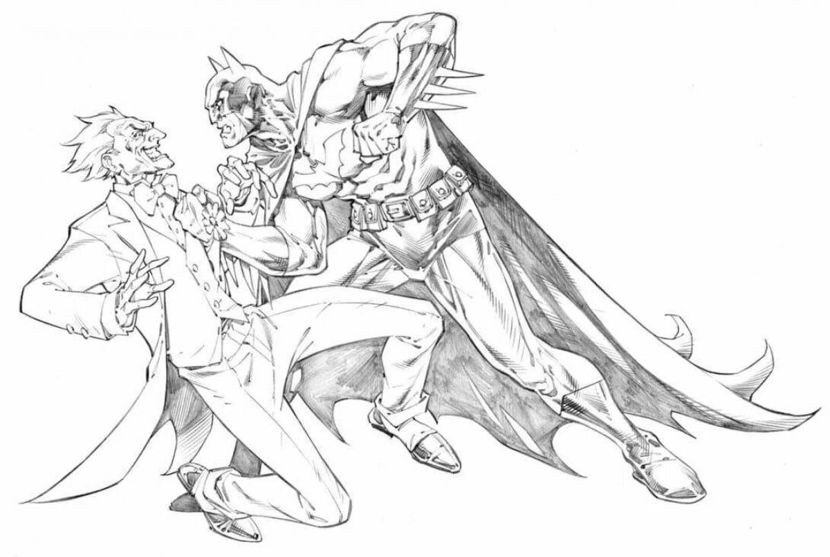 Deluxe batman and joker coloring book