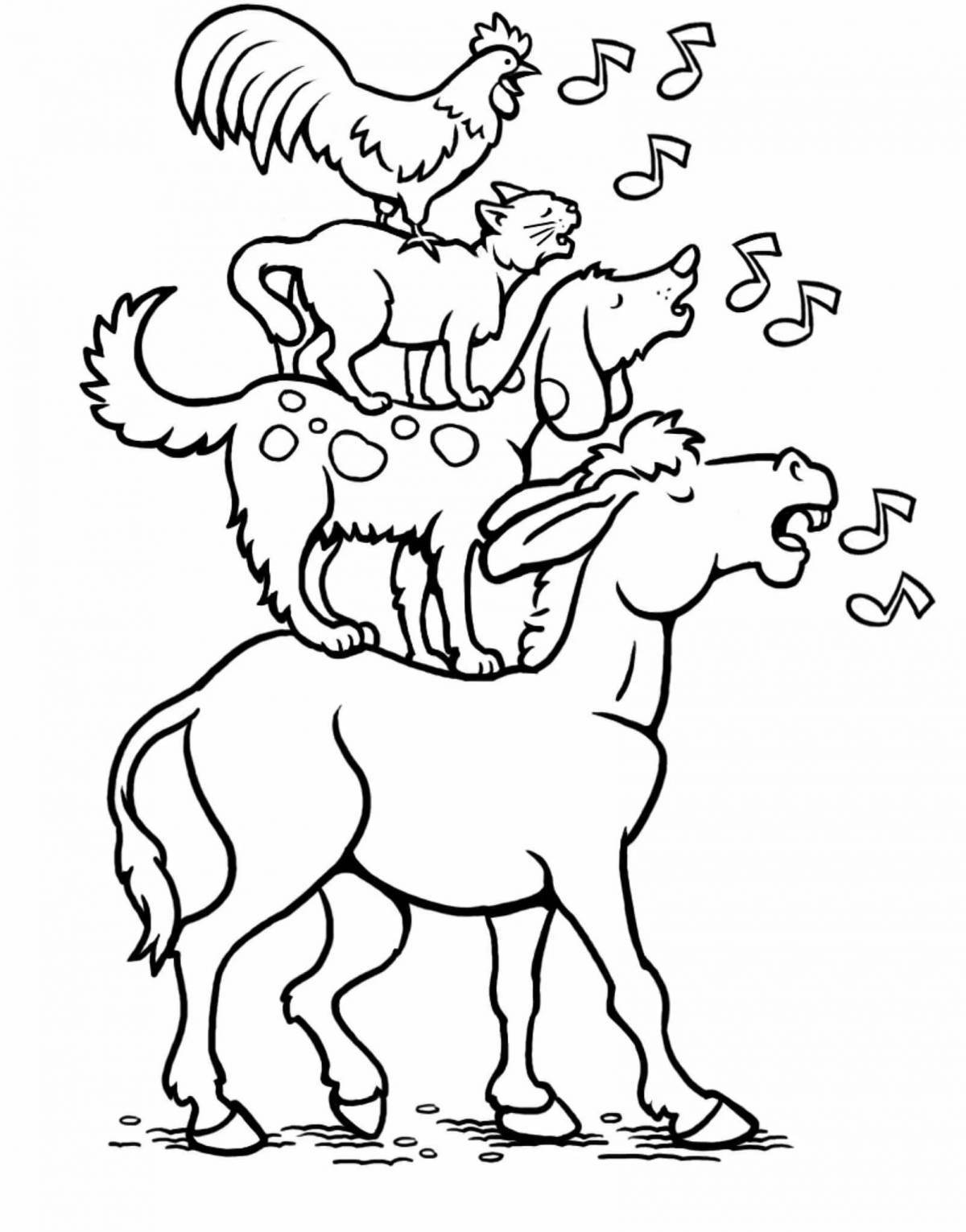 The stunning princess of the Bremen town musicians