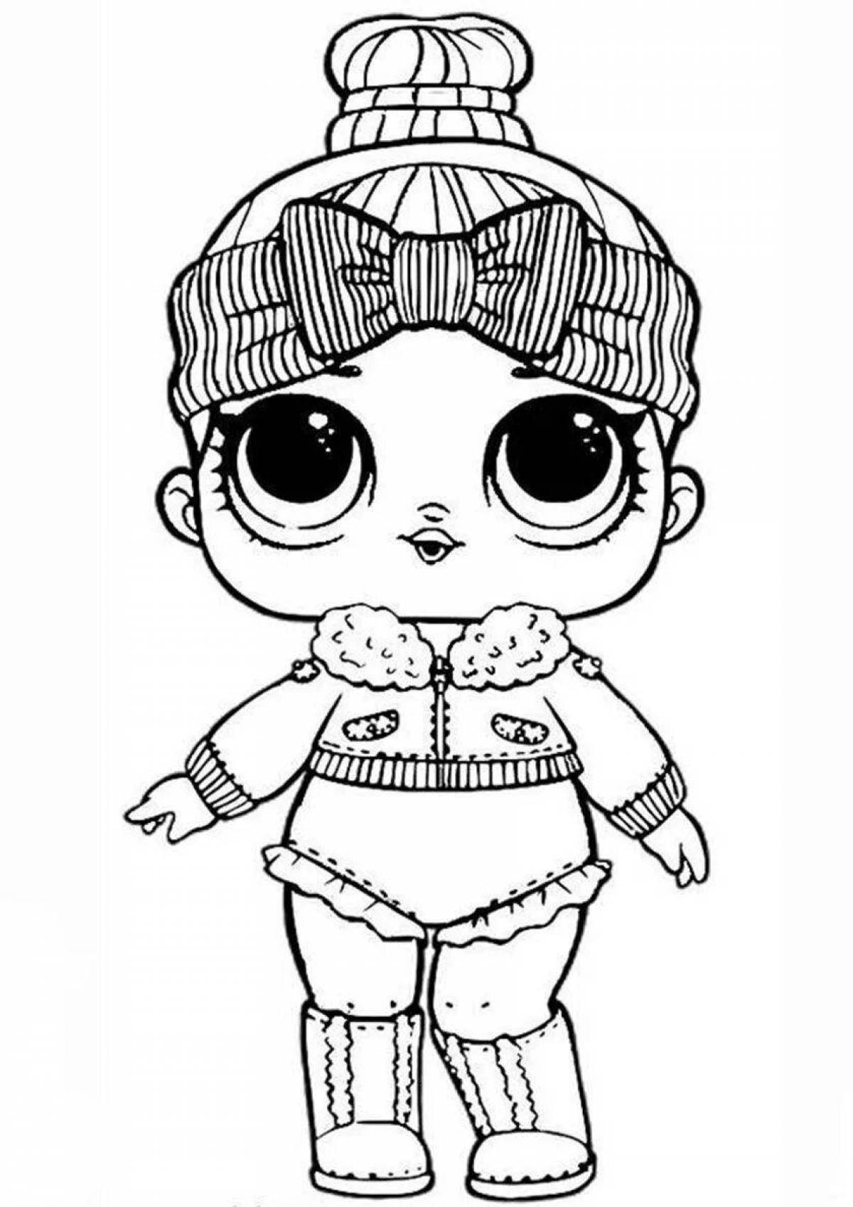 Sketch of an adorable lol doll