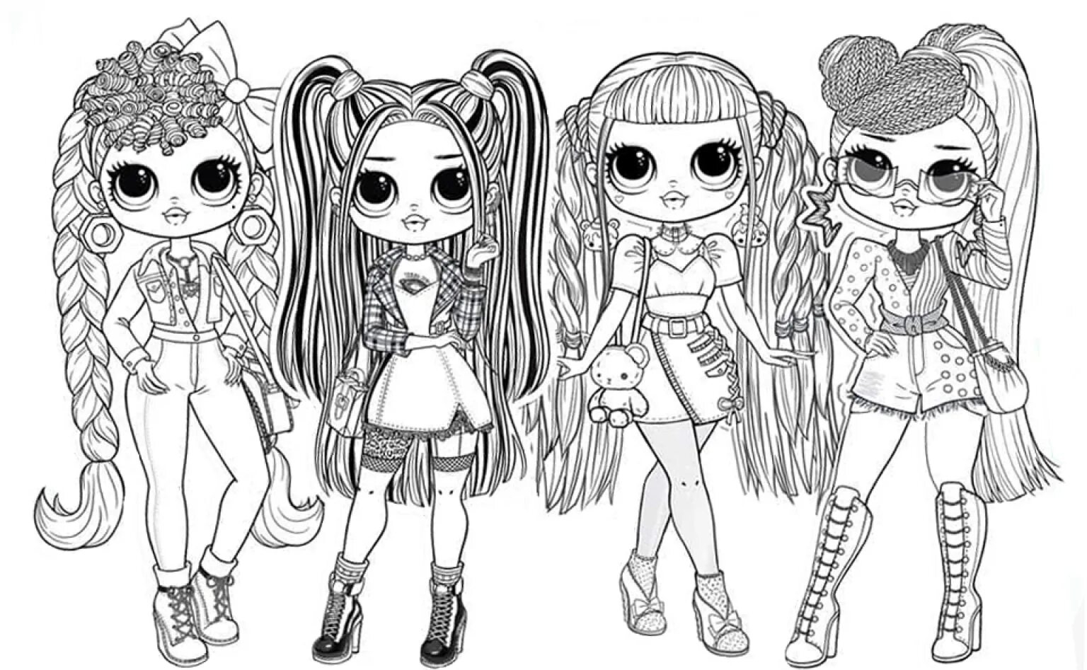 Joyful lol doll sketch