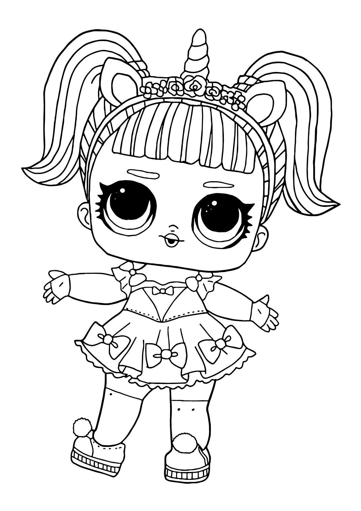 Fun sketch of a lol doll