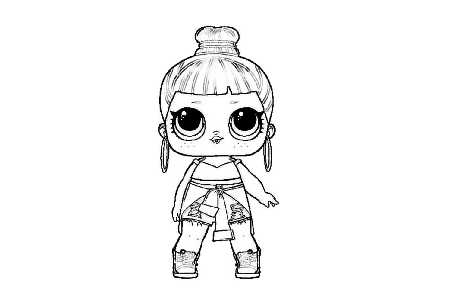 Exciting lol doll sketch