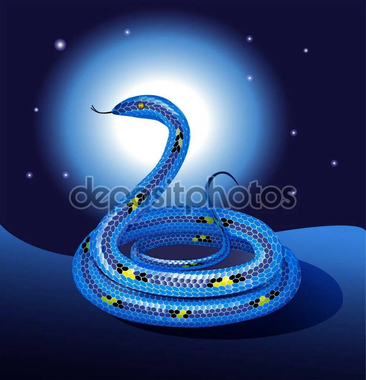 Bazh blue snake #1