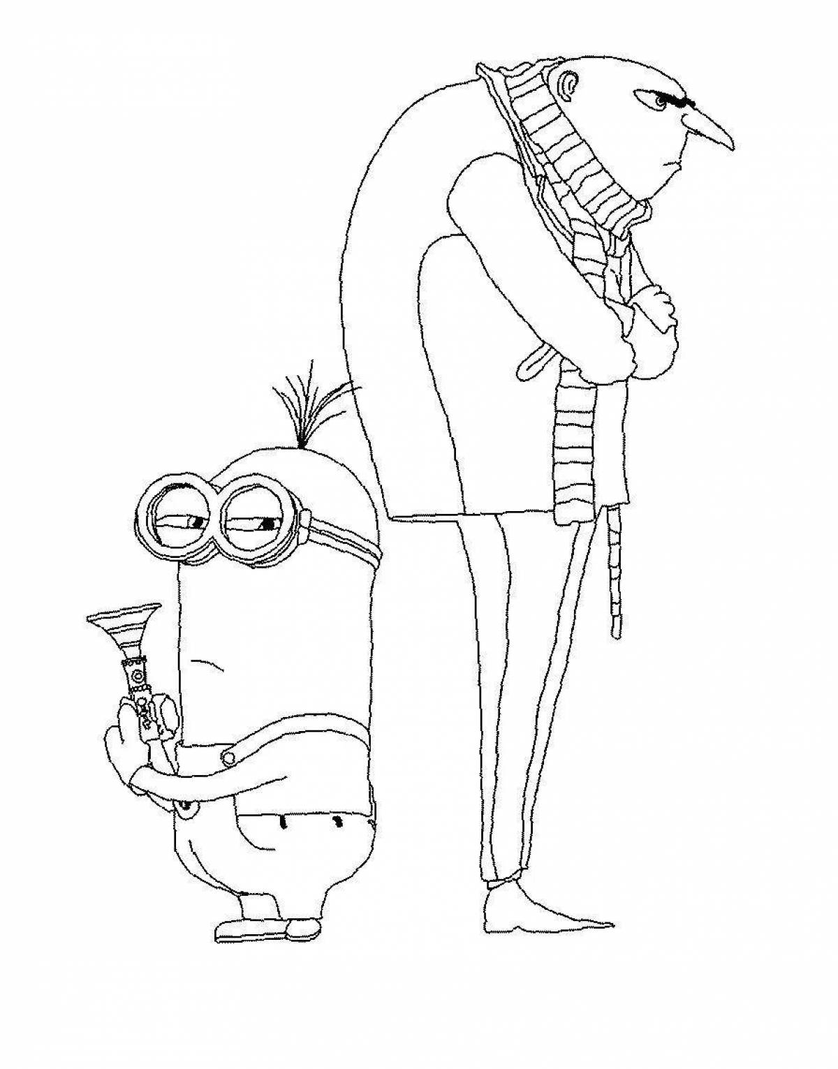 Exciting despicable me 2 coloring book