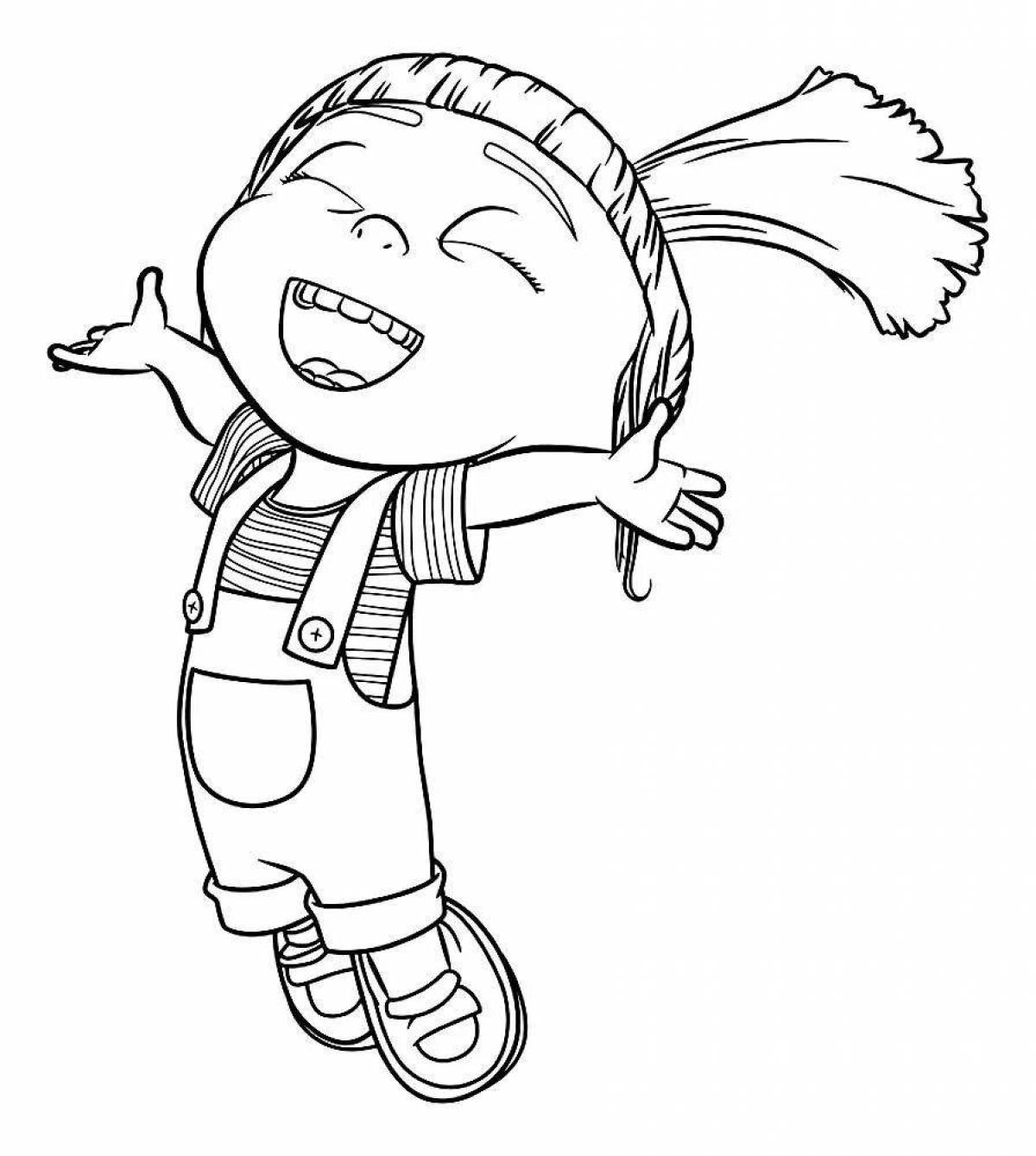 Coloring page charming despicable me 2