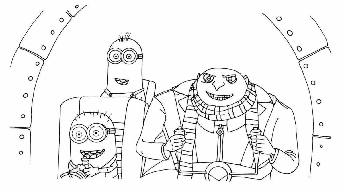 Despicable me 2 coloring book