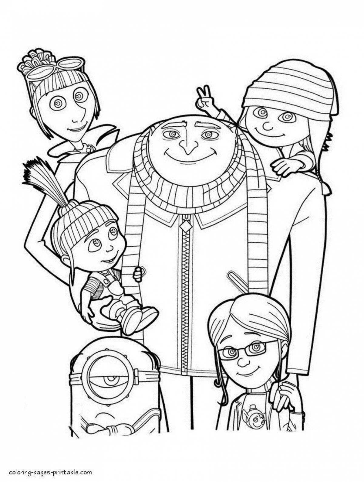 Impressive despicable me 2 coloring book