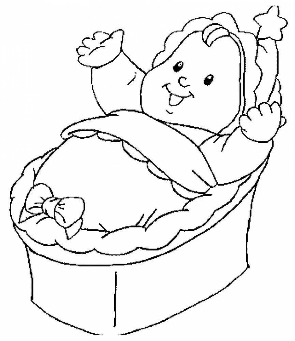 Amazing coloring pages for dolls