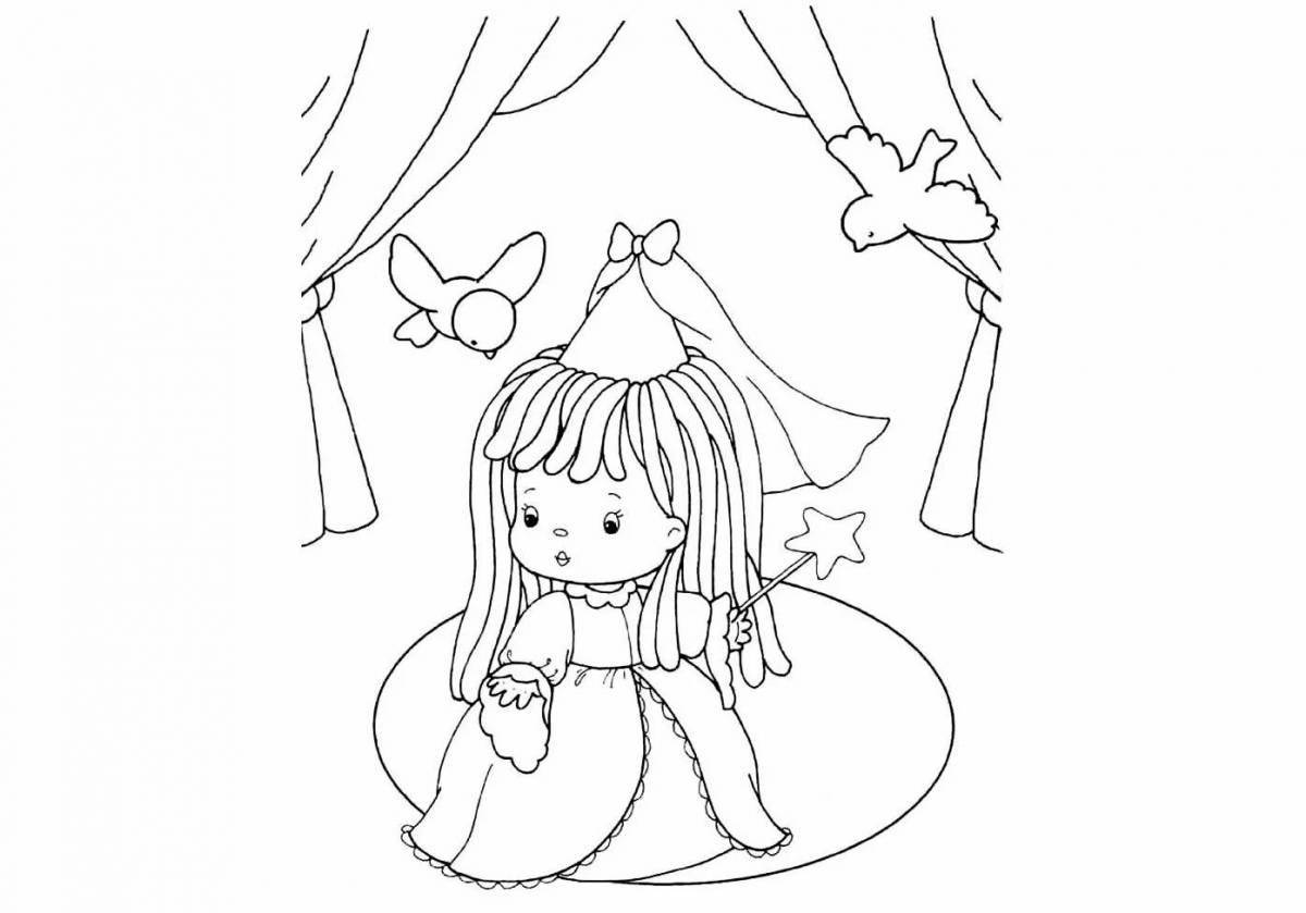 Little coloring dolls for babies