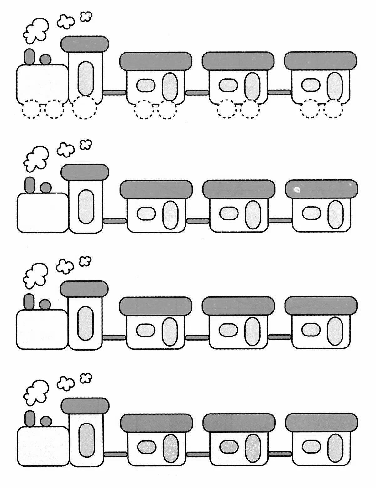 Radiant train without wheels
