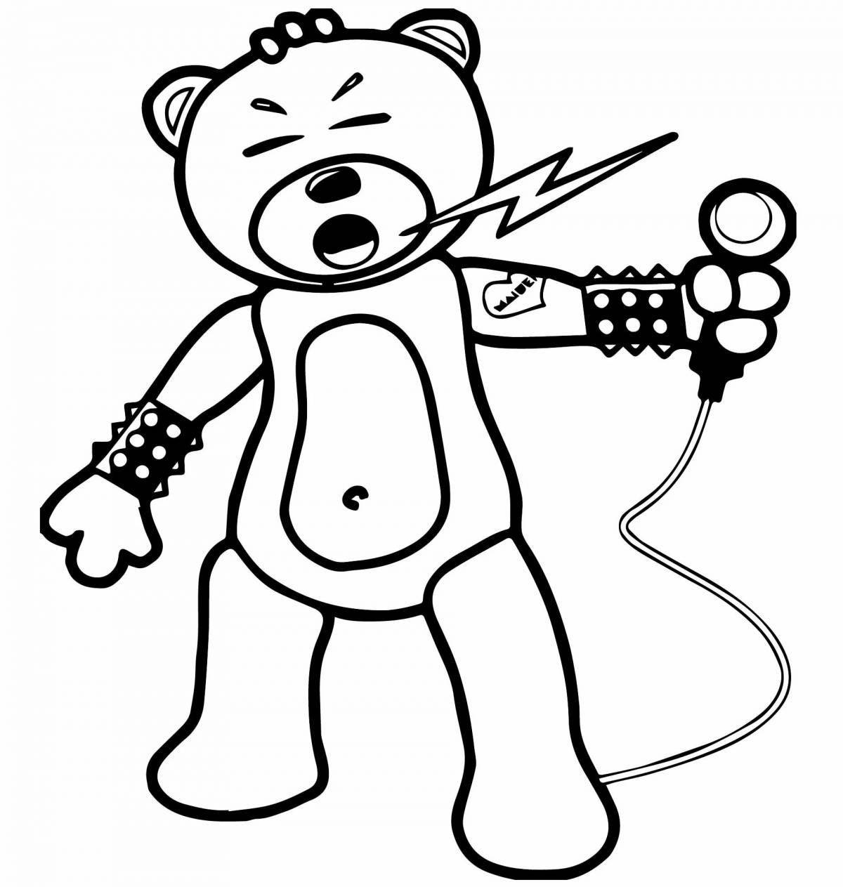 Coloring page wild singer for kids
