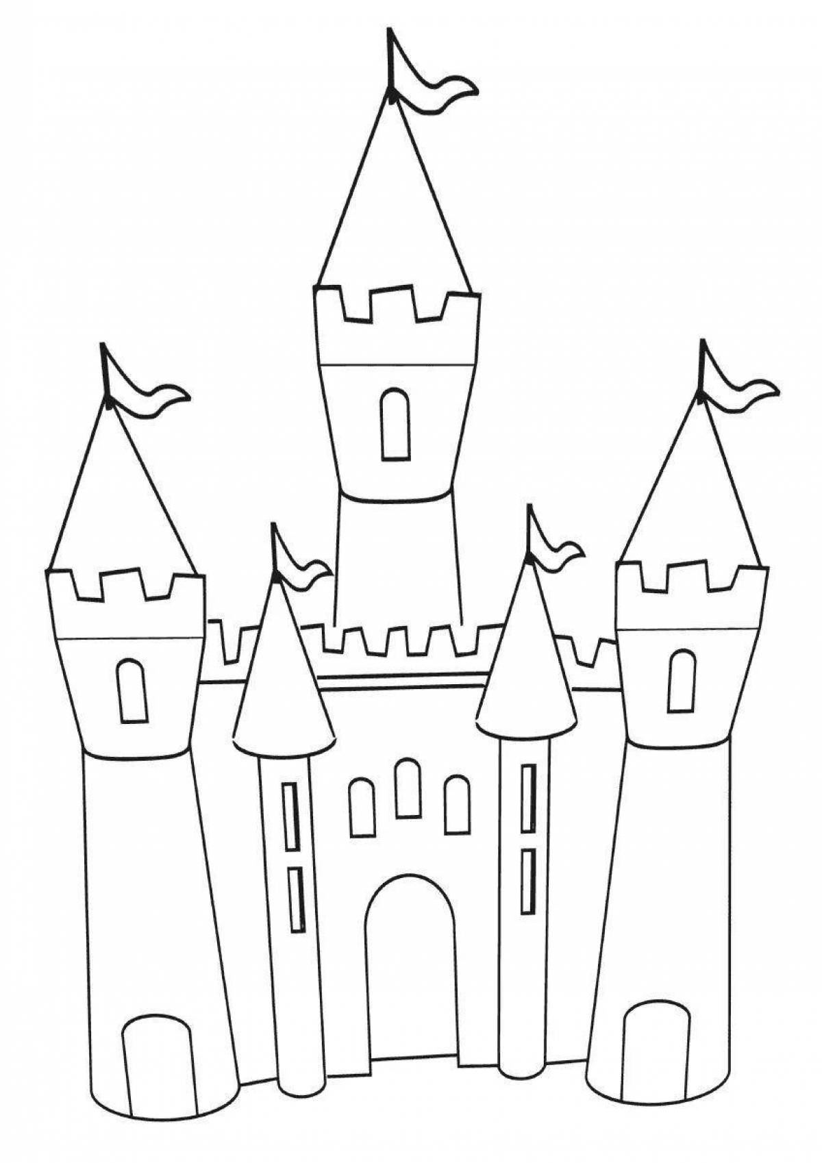 Coloring of the palace of the snow queen