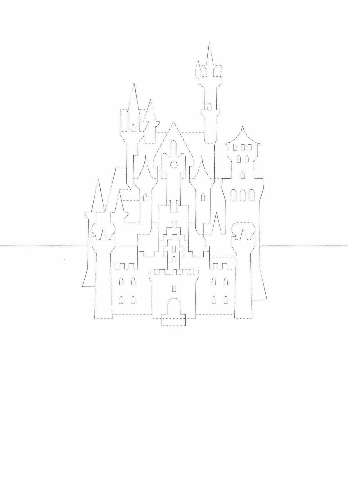 Shiny Palace of the Snow Queen coloring book