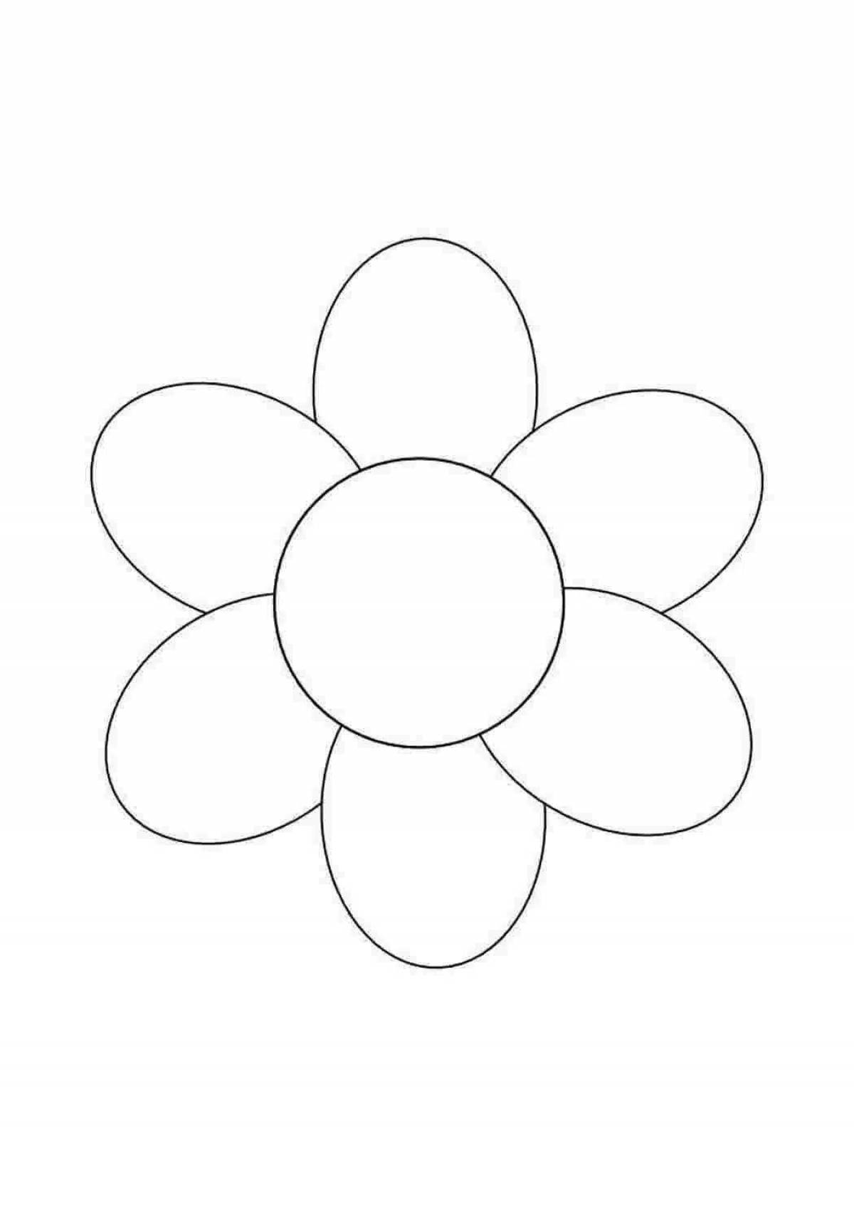 Photo Fairytale coloring flower 7 petals