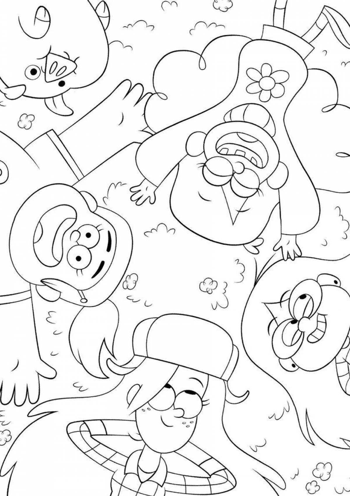 Great mega gravity falls coloring book